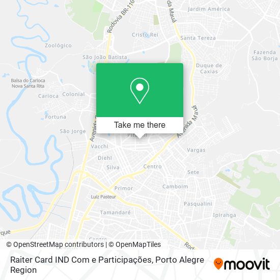 Raiter Card IND Com e Participações map