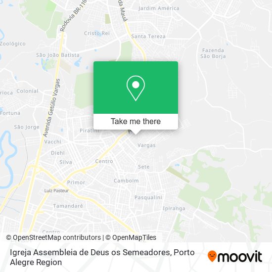 Mapa Igreja Assembleia de Deus os Semeadores