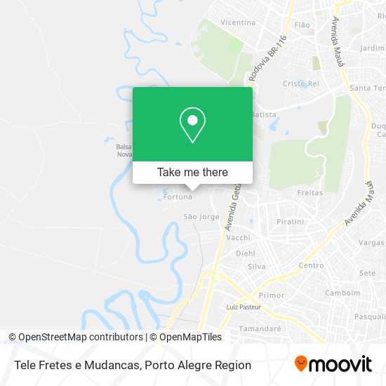 Tele Fretes e Mudancas map