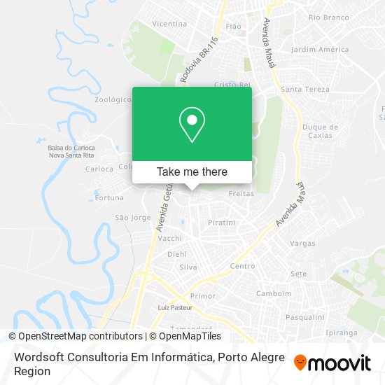 Mapa Wordsoft Consultoria Em Informática