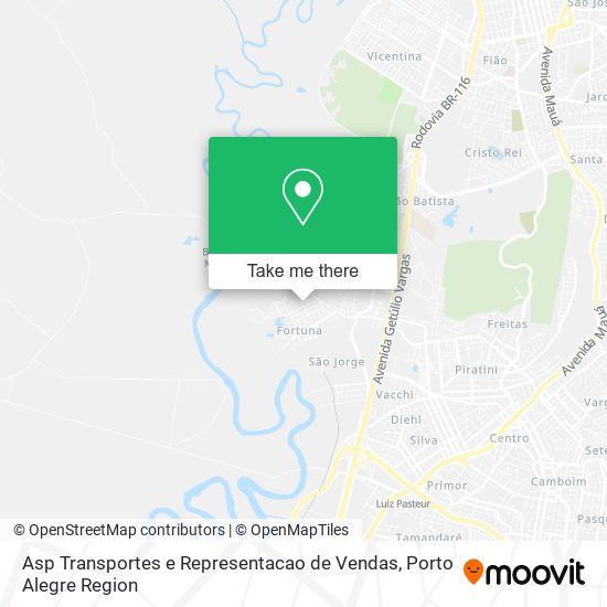 Mapa Asp Transportes e Representacao de Vendas