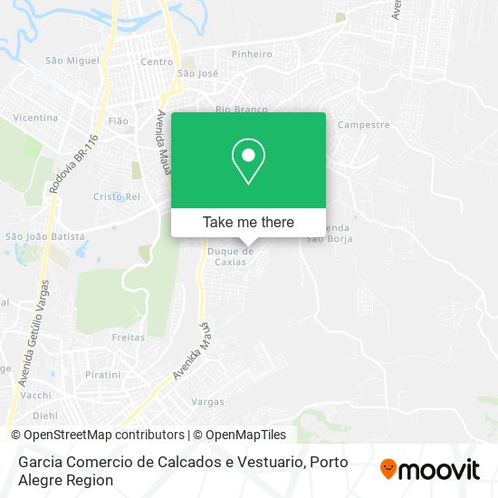 Garcia Comercio de Calcados e Vestuario map