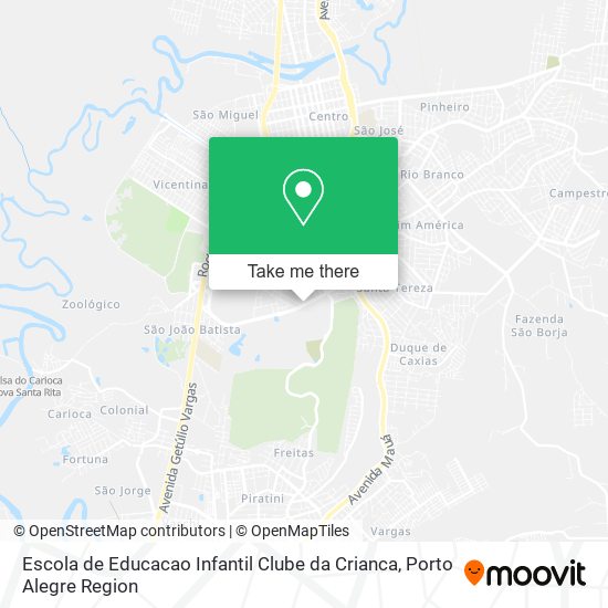 Escola de Educacao Infantil Clube da Crianca map