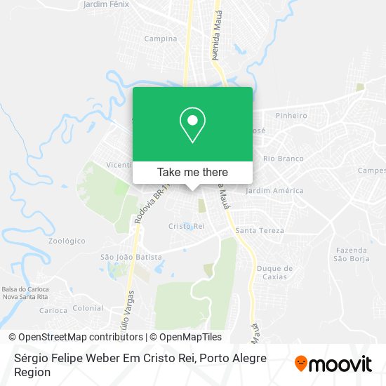 Sérgio Felipe Weber Em Cristo Rei map