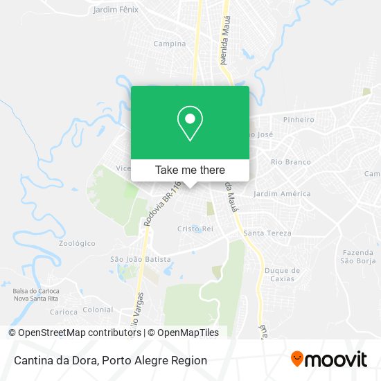 Mapa Cantina da Dora