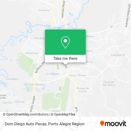 Dom Diego Auto Pecas map