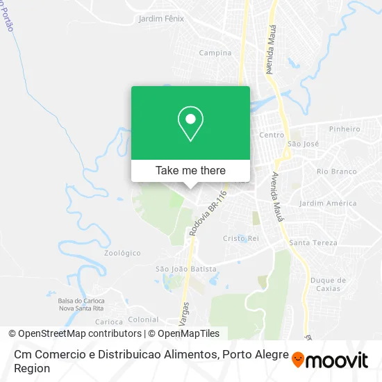 Cm Comercio e Distribuicao Alimentos map