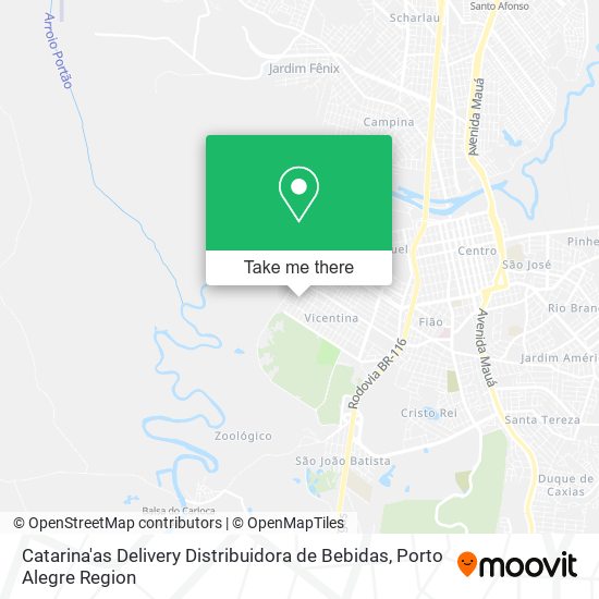 Mapa Catarina'as Delivery Distribuidora de Bebidas