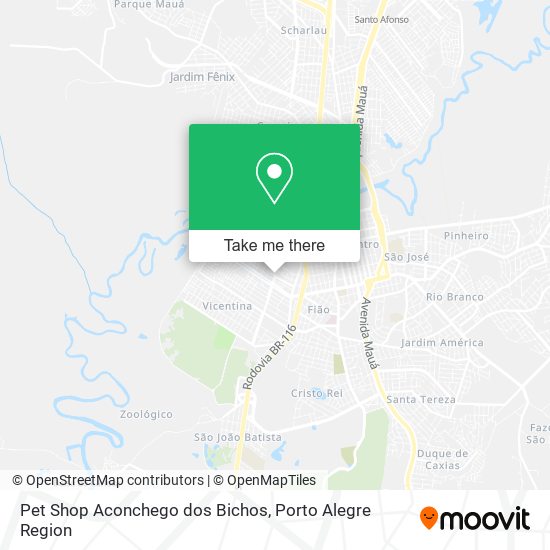 Pet Shop Aconchego dos Bichos map