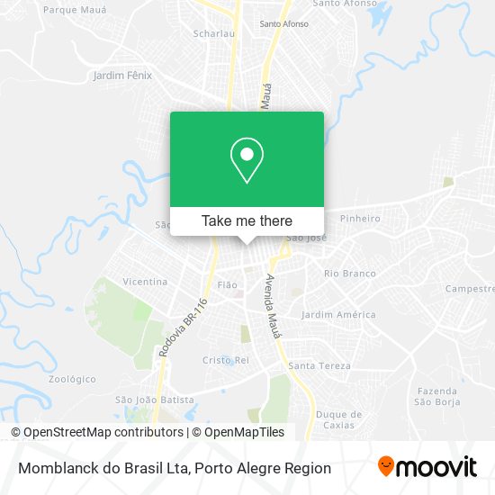 Momblanck do Brasil Lta map