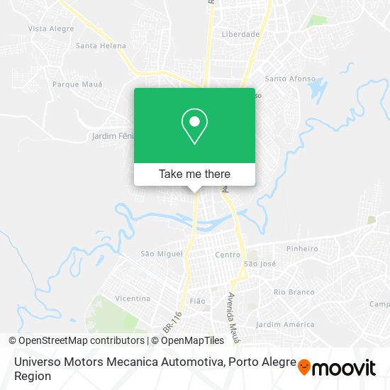 Universo Motors Mecanica Automotiva map