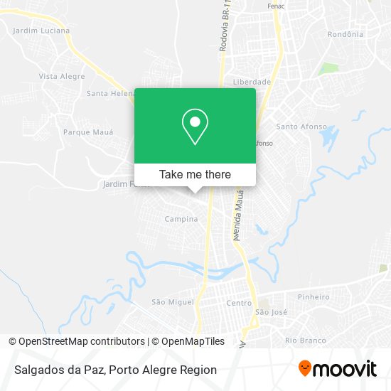 Salgados da Paz map