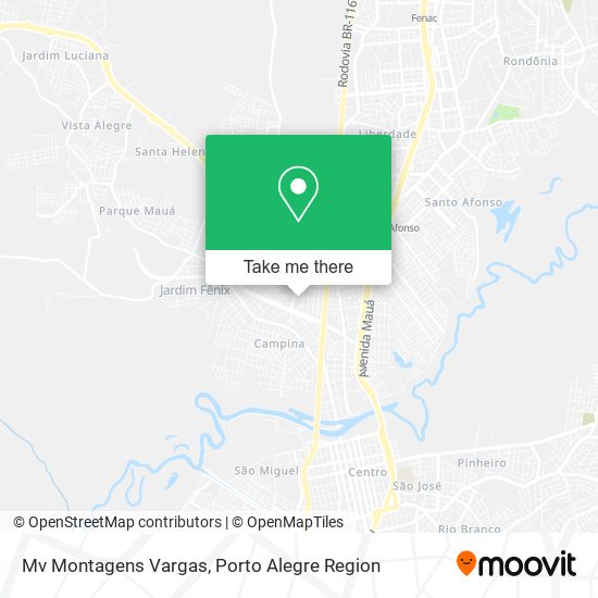 Mv Montagens Vargas map