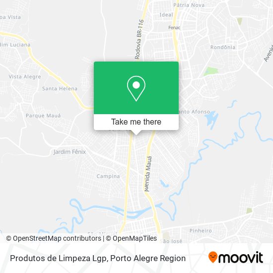 Produtos de Limpeza Lgp map