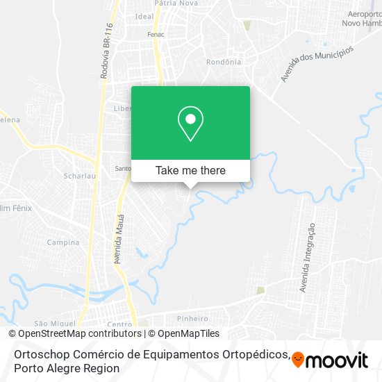 Mapa Ortoschop Comércio de Equipamentos Ortopédicos