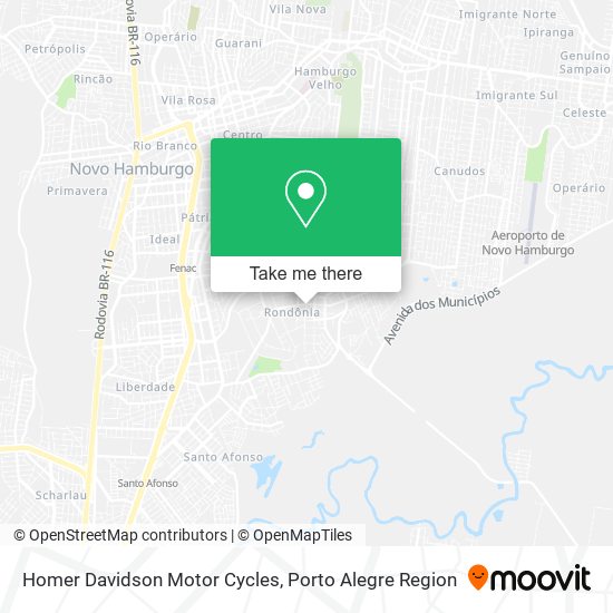 Homer Davidson Motor Cycles map