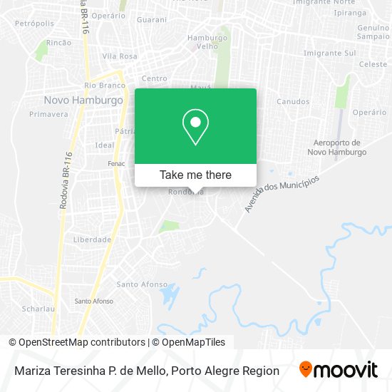 Mariza Teresinha P. de Mello map