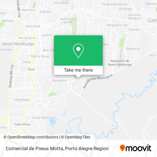 Mapa Comercial de Pneus Motta