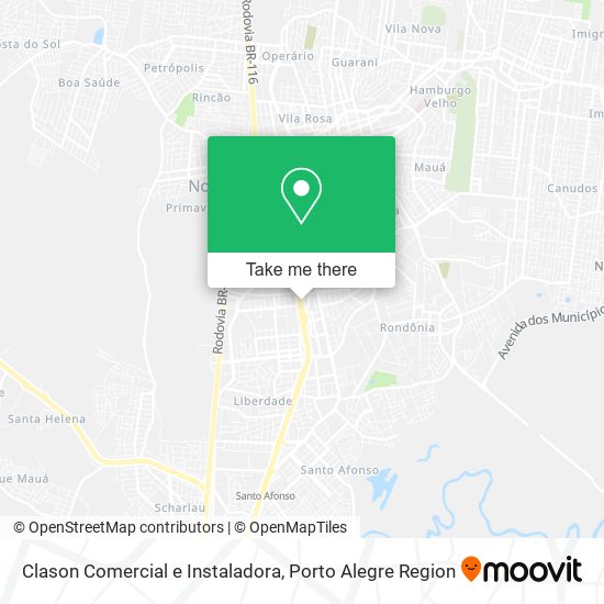 Mapa Clason Comercial e Instaladora