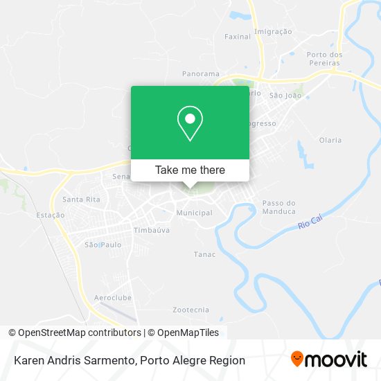 Karen Andris Sarmento map