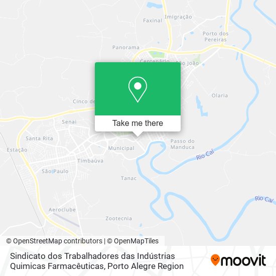 Sindicato dos Trabalhadores das Indústrias Quimicas Farmacêuticas map