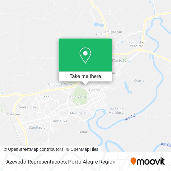 Azevedo Representacoes map