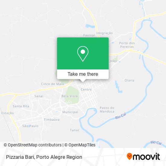 Mapa Pizzaria Bari