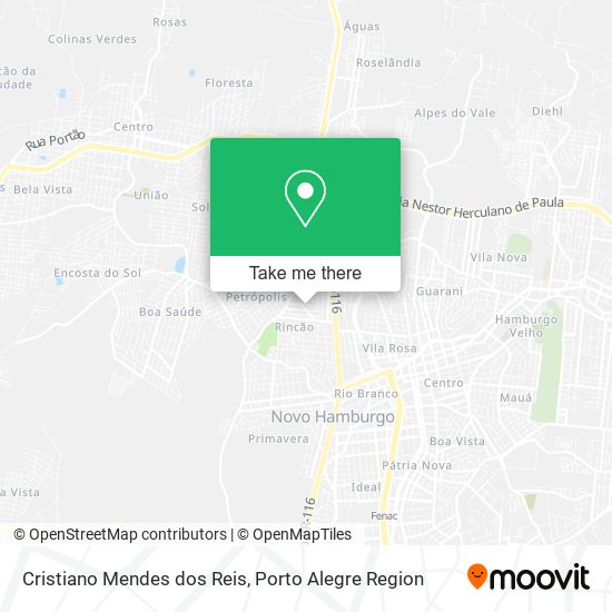 Cristiano Mendes dos Reis map