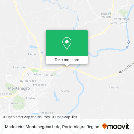 Madeireira Montenegrina Ltda map