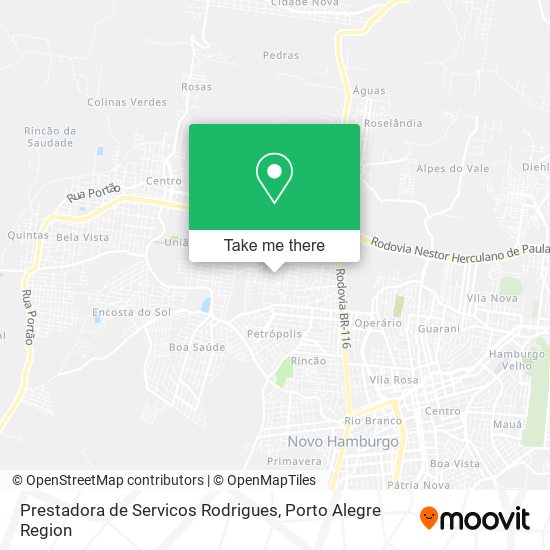 Prestadora de Servicos Rodrigues map