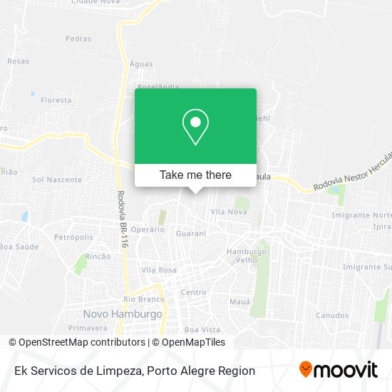 Mapa Ek Servicos de Limpeza