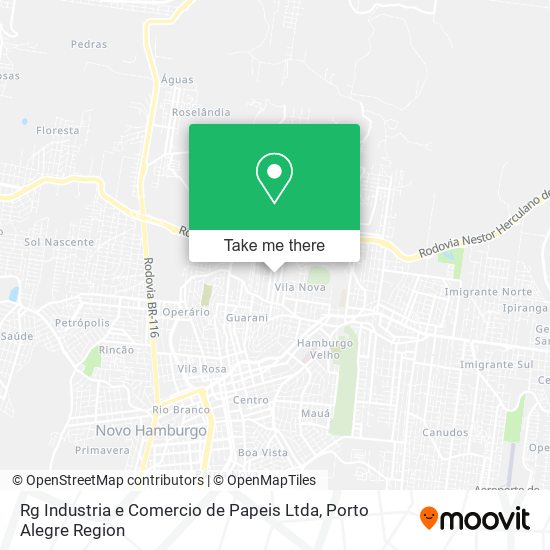 Mapa Rg Industria e Comercio de Papeis Ltda