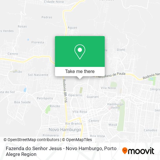 Fazenda do Senhor Jesus - Novo Hamburgo map