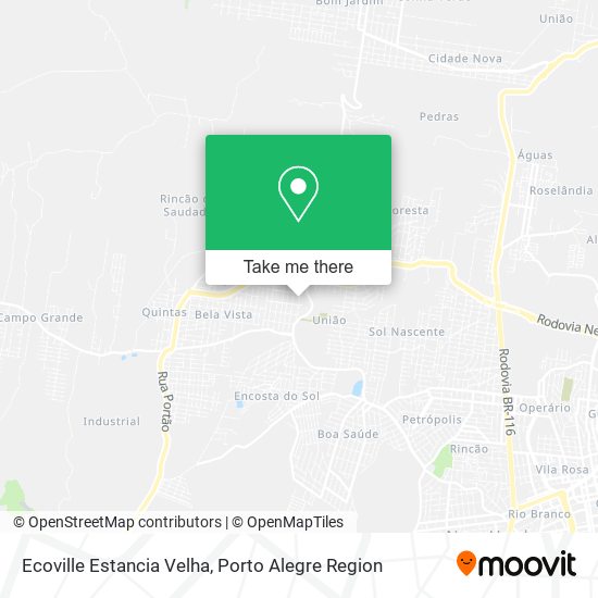 Mapa Ecoville Estancia Velha