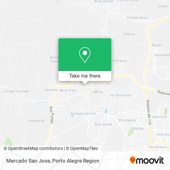 Mapa Mercado Sao Jose