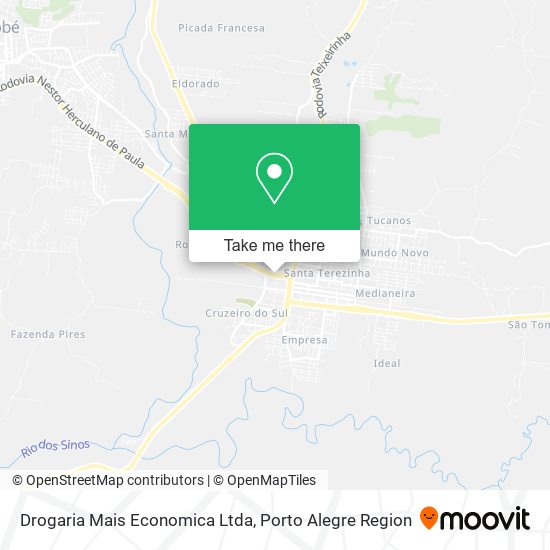 Mapa Drogaria Mais Economica Ltda