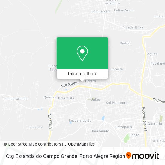 Mapa Ctg Estancia do Campo Grande