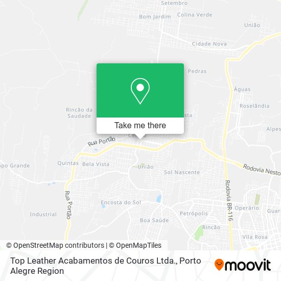 Top Leather Acabamentos de Couros Ltda. map