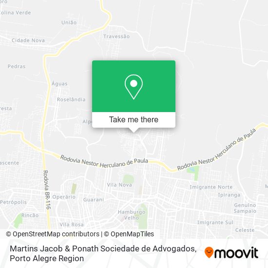 Mapa Martins Jacob & Ponath Sociedade de Advogados