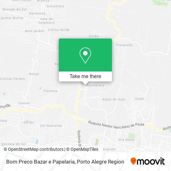 Mapa Bom Preco Bazar e Papelaria