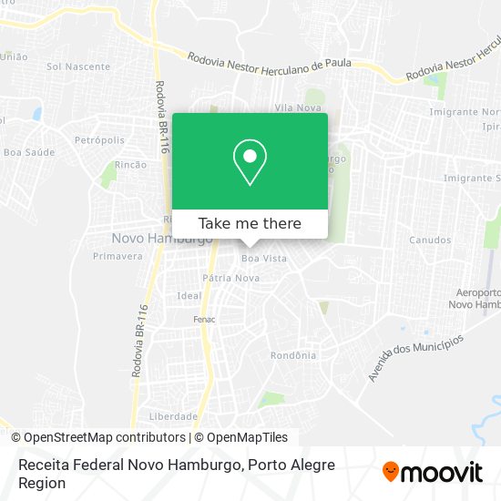 Mapa Receita Federal Novo Hamburgo