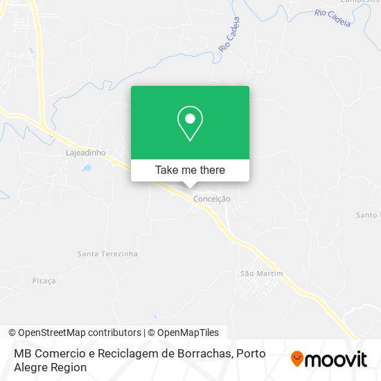 MB Comercio e Reciclagem de Borrachas map