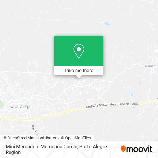 Mapa Mini Mercado e Mercearia Carnin