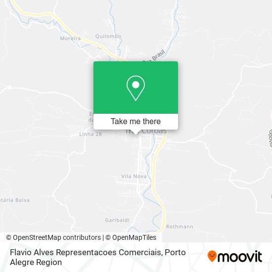 Flavio Alves Representacoes Comerciais map