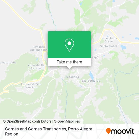 Gomes and Gomes Transportes map