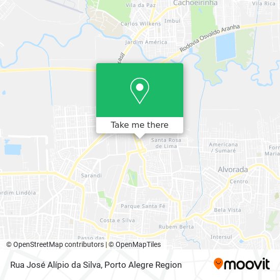 Rua José Alípio da Silva map
