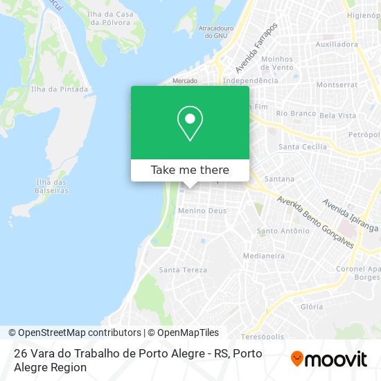 Mapa 26 Vara do Trabalho de Porto Alegre - RS