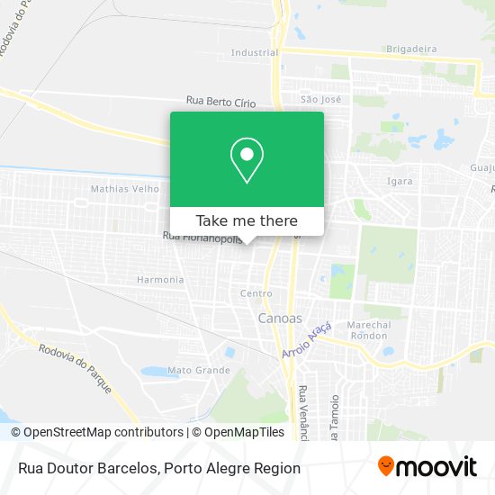 Mapa Rua Doutor Barcelos