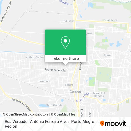 Rua Vereador Antônio Ferreira Alves map