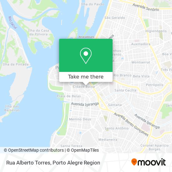 Mapa Rua Alberto Torres